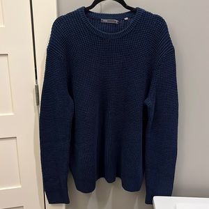 Vince men’s blue knit sweater crew neck XXL 100% cotton